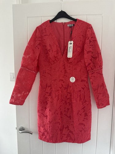 Chi london red floral - chi, lace