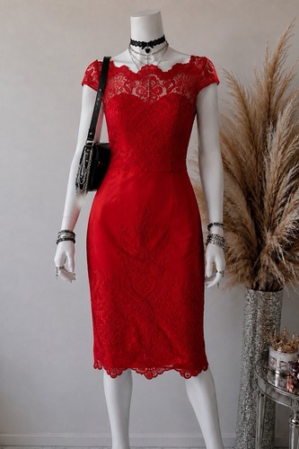 Chi london red lace - chi, bardot